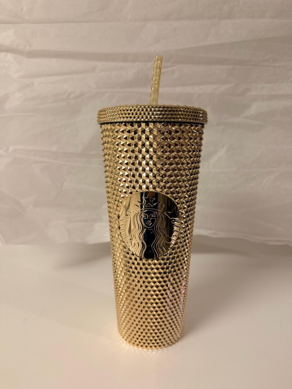 Starbucks Holiday 2022 Gold Studded Venti Tumbler